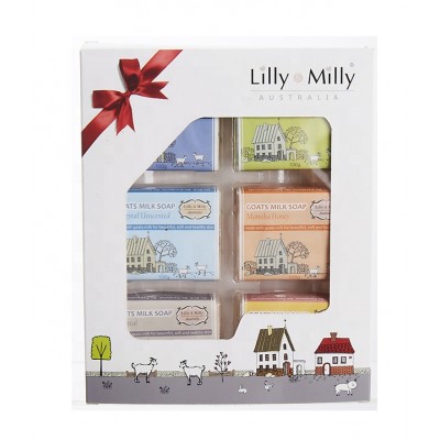 Lilly & Milly Goats Milk Soap Gift Set - 6 Soaps