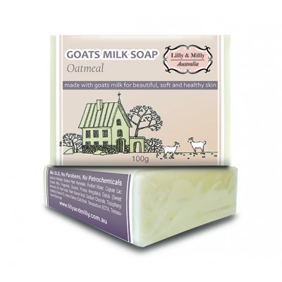 Lilly & Milly Goats Milk Soap 100g - Oatmeal