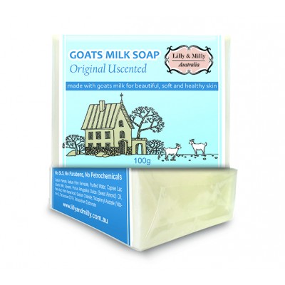 Lilly & Milly Goats Milk Soap 100g - Original Unscented