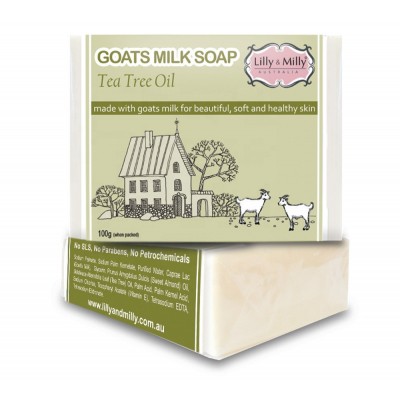 Lilly & Milly Goats Milk Soap 100g - Tea Tree Oil